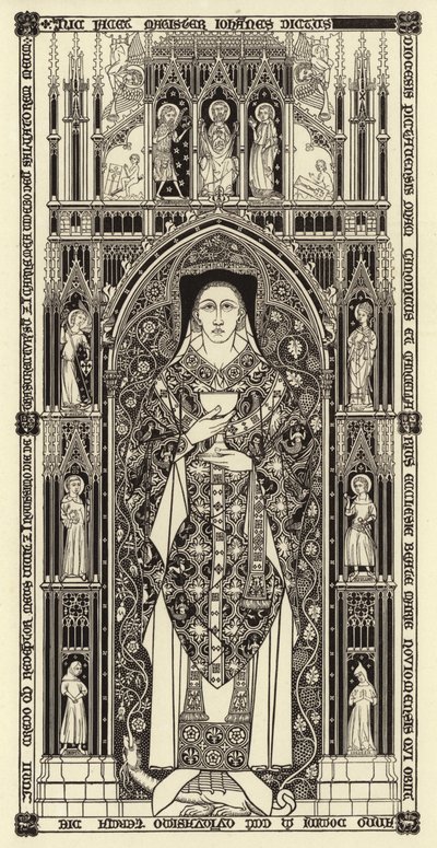 Płyta nacinana, ok. 1350 autorstwa Henry Shaw