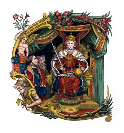 Pierwsza litera C, 1563, 1843. autorstwa Henry Shaw
