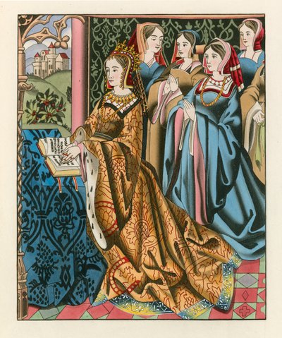Małgorzata, królowa Henryka VI i jej dwór, połowa XV wieku autorstwa Henry Shaw