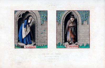 Starość i ubóstwo, ok. 1480, 1843 r. autorstwa Henry Shaw