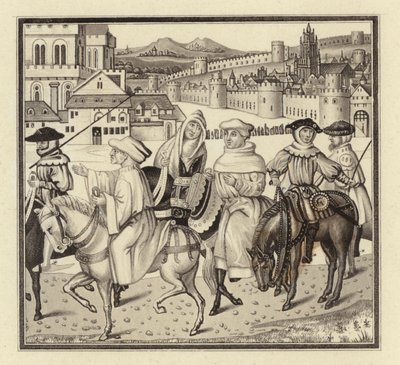 Pielgrzymka do Canterbury autorstwa Henry Shaw