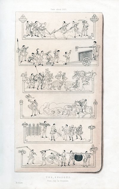 Pory roku, ok. 1050, 1843. autorstwa Henry Shaw