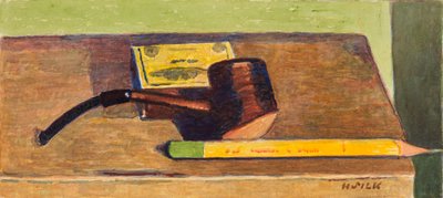 Ołówek i fajka, ok. 1930 autorstwa Henry Silk