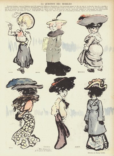 Ilustracja do Le Rire autorstwa Henry Somm