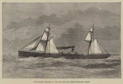 Haytian, należący do West India and Pacific Steam-Ship Company autorstwa Henry Spernon Tozer