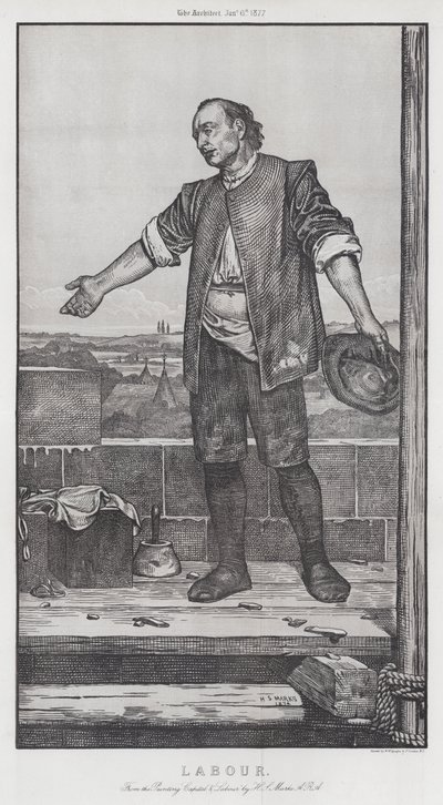 Praca (grawerowanie) autorstwa Henry Stacey (after) Marks