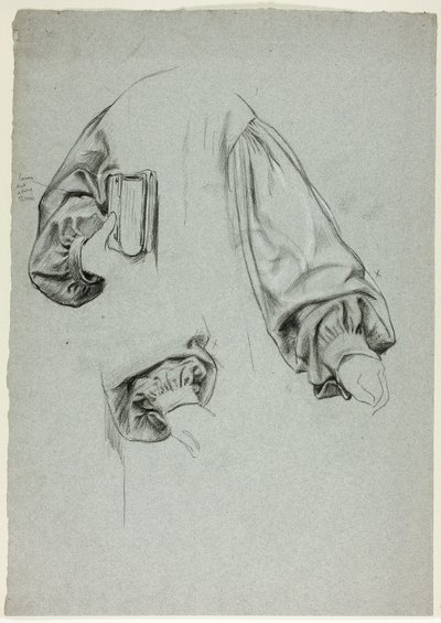 Trzy szkice rękawów autorstwa Henry Stacy Marks