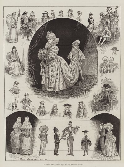 Bal przebierańców dla młodzieży w Mansion House autorstwa Henry Stephen Ludlow