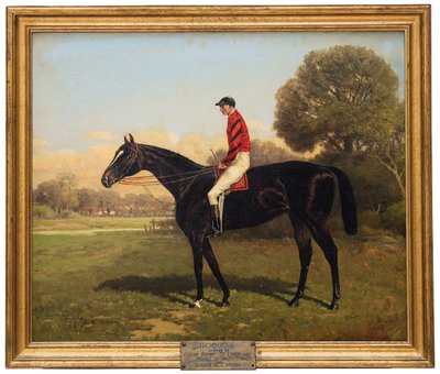 Irokezi z Fredem Archerem, zwycięzcą Epsom Derby, St. Leger i Prince of Wales Stakes w 1881, 1895 autorstwa Henry Stull