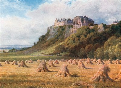 Zamek Stirling z węzła królewskiego (kolorowa litografia) autorstwa Henry Sutton Palmer