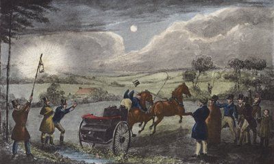 Jak wygodnie przejechać przez kraj po obiedzie (litografia) autorstwa Henry Thomas (after) Alken