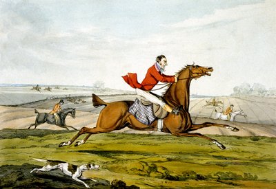 Champing at the Bit, z „Wykwalifikowane konie i niewykwalifikowani jeźdźcy” autorstwa Henry Thomas Alken