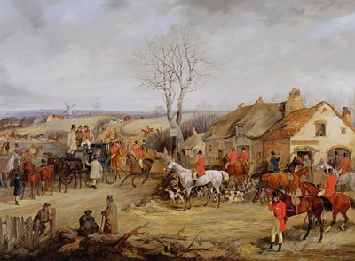 Scena polowania, spotkanie autorstwa Henry Thomas Alken