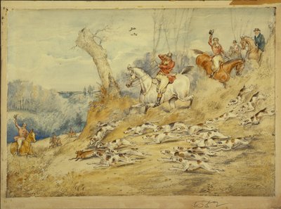 Sceny polowania: Zabójstwo autorstwa Henry Thomas Alken