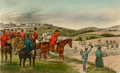 Pan Jorrocks telegrafuje do Foxa, 1838 r. autorstwa Henry Thomas Alken