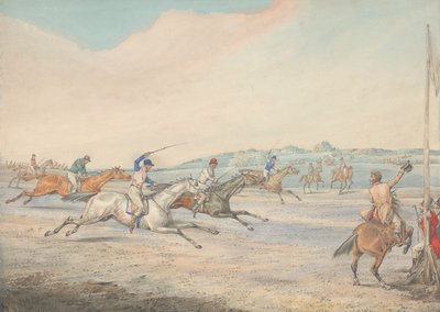 Bieg z przeszkodami: meta autorstwa Henry Thomas Alken