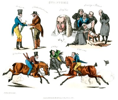 Objawy bycia rozbawionym, 1822. autorstwa Henry Thomas Alken