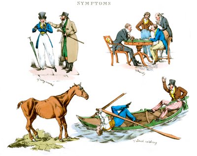 Objawy bycia rozbawionym, 1822. autorstwa Henry Thomas Alken