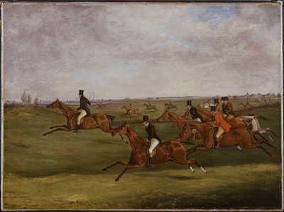 Grand Leicestershire Steeplechase, 12 marca 1829: Idąc w tempie autorstwa Henry Thomas Alken