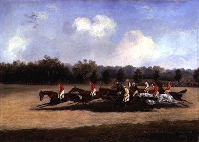 Początek wyścigu St. Leger autorstwa Henry Thomas Alken