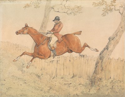 „Przeskoczyć parkowe ogrodzenie i łatwo to zrobić” autorstwa Henry Thomas Alken
