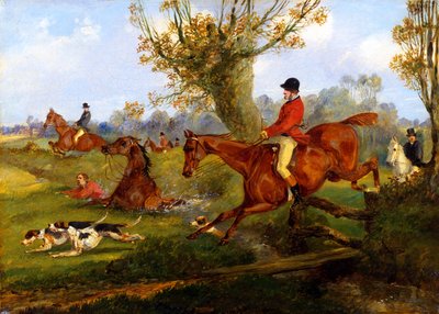 Skok wodny, ok. 1840 autorstwa Henry Thomas Alken