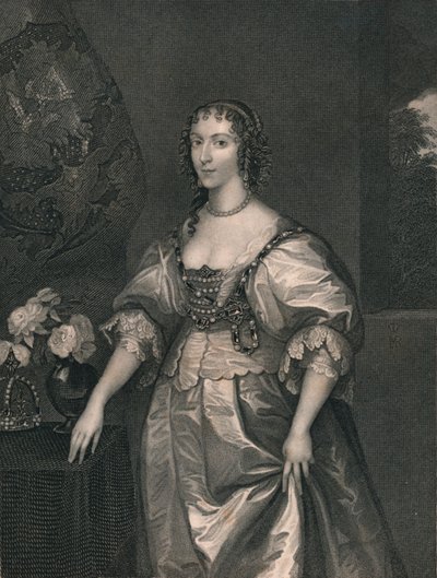 Henrietta Maria, królowa Karola I, początek XIX wieku. autorstwa Henry Thomas Ryall
