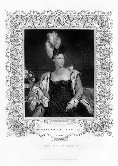 Księżniczka Charlotte Augusta z Walii, XIX wiek. autorstwa Henry Thomas Ryall