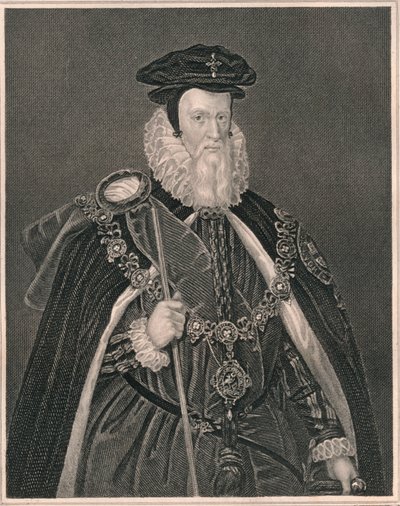 William Cecil, Lord Burghley., początek połowy XIX wieku. autorstwa Henry Thomas Ryall