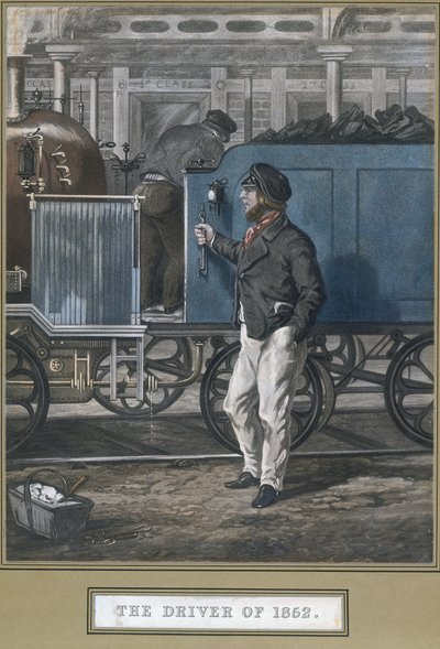 The Driver of 1852, rycina Johna Harrisa (1811-65) opublikowana 26 maja 1852 r. autorstwa Henry Thomas after Alken