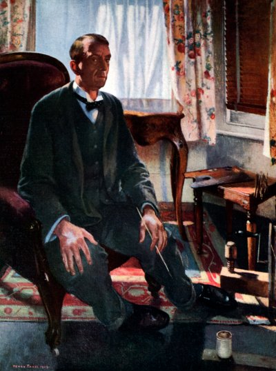 Autoportret, 1909, 1926 autorstwa Henry Tonks