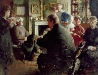 Steer w domu, 109 Cheyne Walk (w Wigilię) ok. 1929-30 autorstwa Henry Tonks