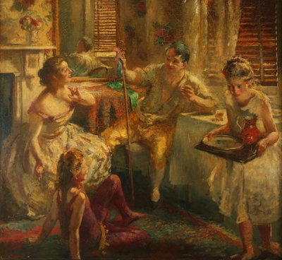 Spacerujący gracze autorstwa Henry Tonks