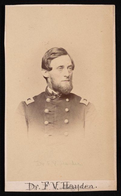 Portret Ferdinanda Vandeveera Haydena 1829-1887, ok. 1860. autorstwa Henry Ulke