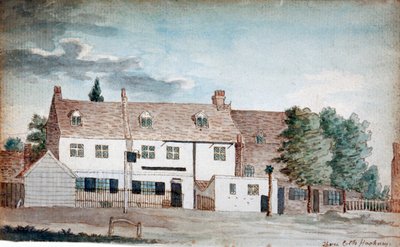 The Three Colts Inn, Hackney, Londyn, c1795 autorstwa Henry Vaughan