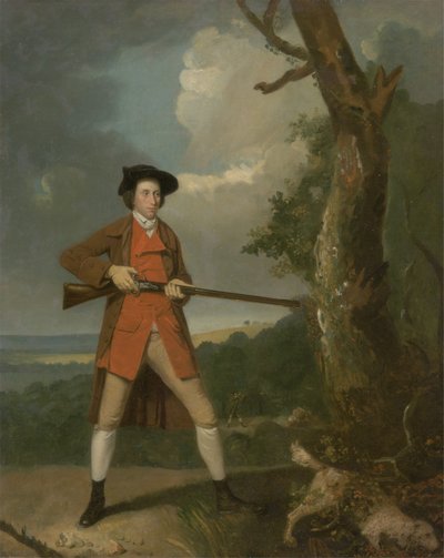 Robert Rayner Shooting, ok. 1770 (olej na płótnie) autorstwa Henry Walton
