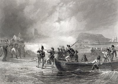 Próba lądowania francuskiej floty w Bantry Bay w Cork w 1796 r autorstwa Henry Warren