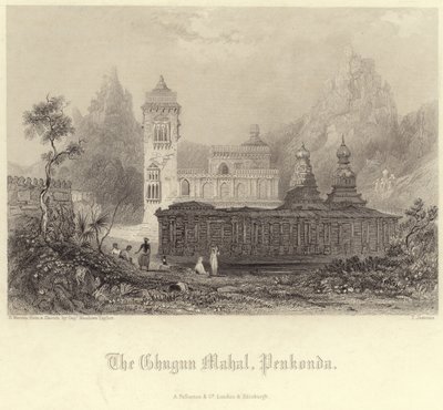Chukum Mahal w Penukonda autorstwa Henry Warren