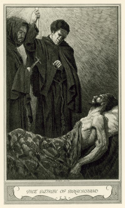 Biały diabeł Johna Webstera: Śmierć Brachiano (lito) autorstwa Henry Weston Keen