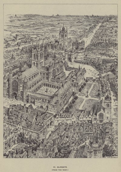 Aldgate, z Zachodu autorstwa Henry William Brewer