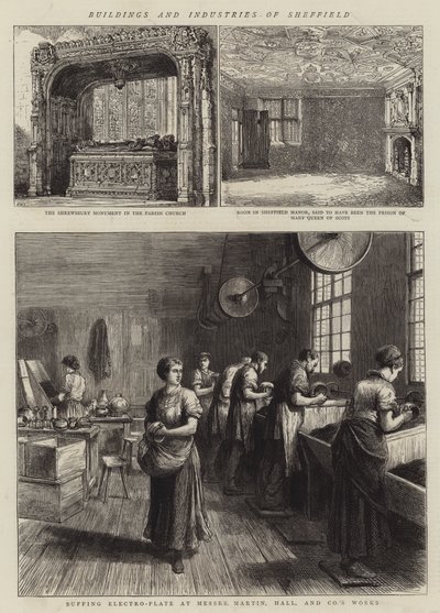 Budynki i przemysł Sheffield autorstwa Henry William Brewer