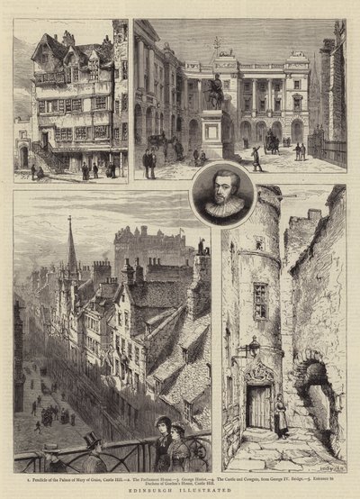 Edynburg Ilustrowany autorstwa Henry William Brewer