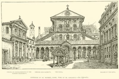 Piotra, Rzym, czasy św. Ignacego (rycina) autorstwa Henry William Brewer