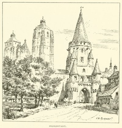 Ingolstadt (grawerowanie) autorstwa Henry William Brewer