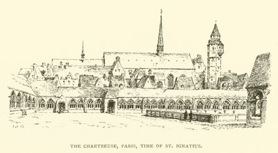 Chartreuse, Paryż, czasy św. Ignacego (rycina) autorstwa Henry William Brewer