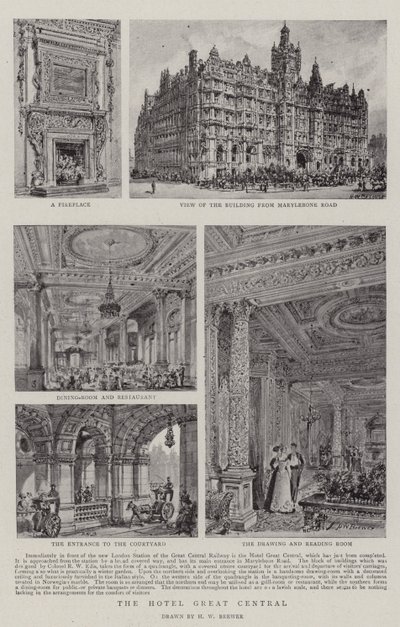 Hotel Wielki Central autorstwa Henry William Brewer