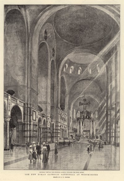 Nowa rzymskokatolicka katedra w Westminster autorstwa Henry William Brewer