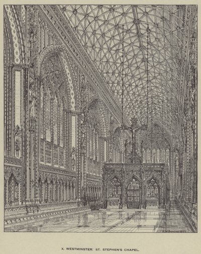 Westminster, kaplica św autorstwa Henry William Brewer