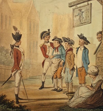 „Rekruci”, wydanie 1780 autorstwa Henry William Bunbury