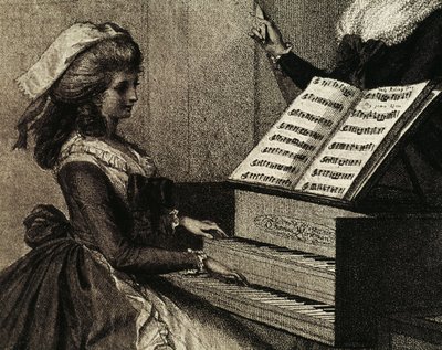 Lekcja muzyki autorstwa Henry William Bunbury